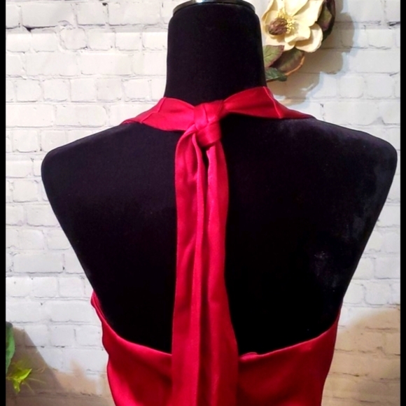 Halston Eve Halter Cutout Dress 14 NWT - Picture 7 of 11